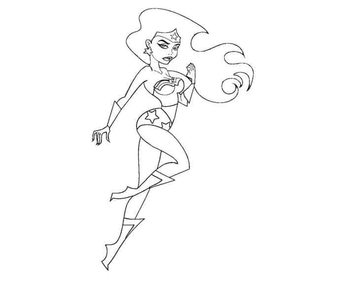 Wonder Woman Coloring Pages Free