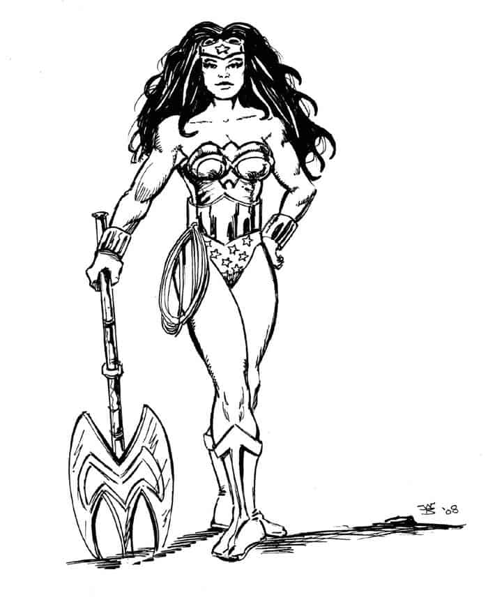 Wonder Woman Coloring Pages