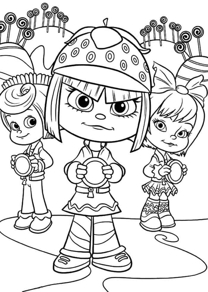 Wreck It Ralph Disney Princesses Coloring Pages