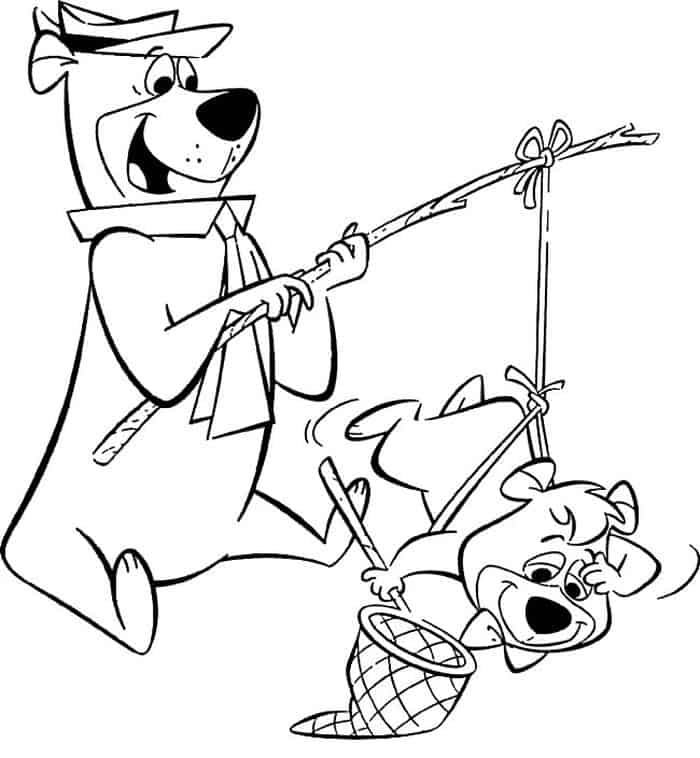 Yogi Bear Coloring Pages