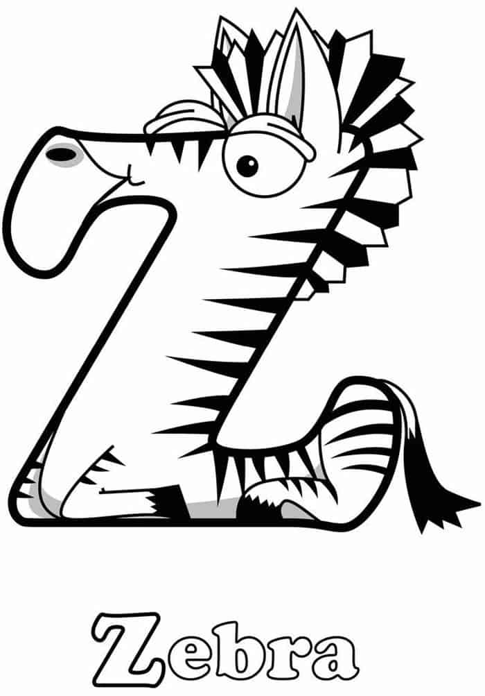 Zebra Coloring Pages