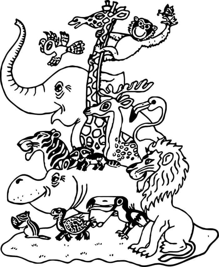 Zoo Coloring Pages