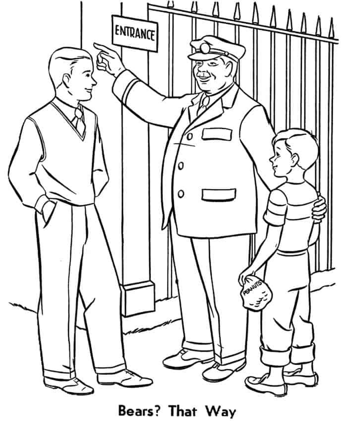 Zoo Entrance Coloring Pages