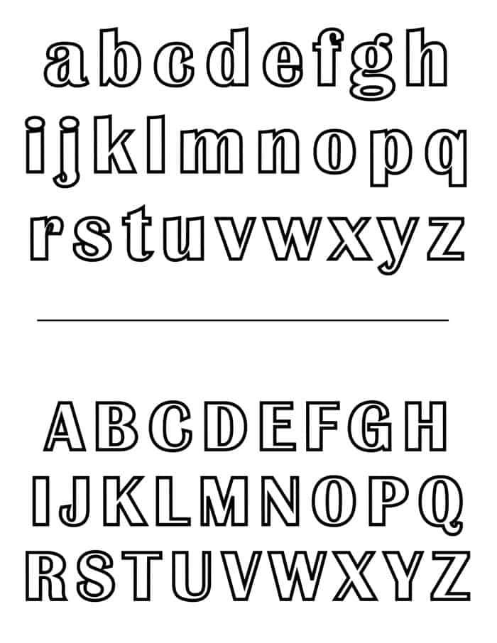 Adult Coloring Pages Alphabet