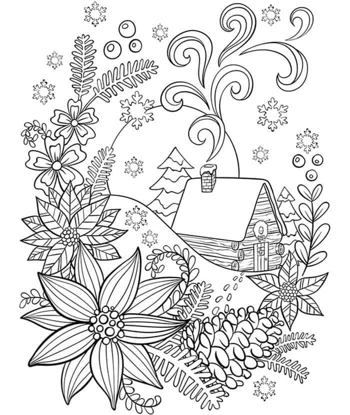 Adult Winter Coloring Pages