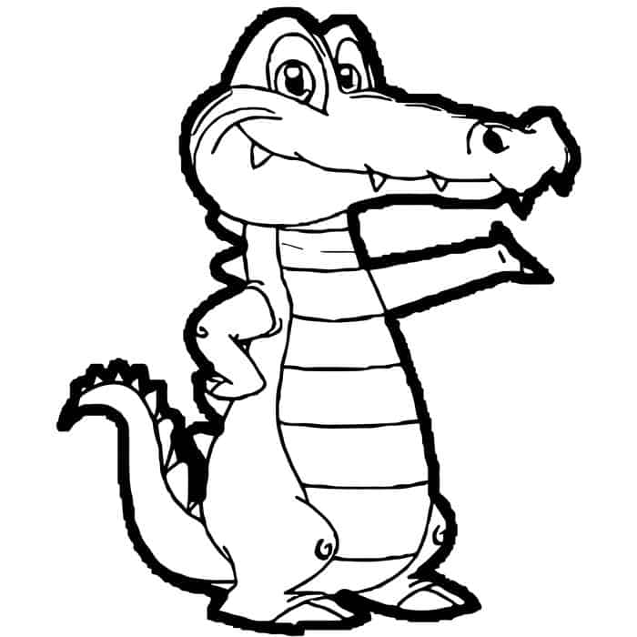 Alligator Coloring Pages Worksheet