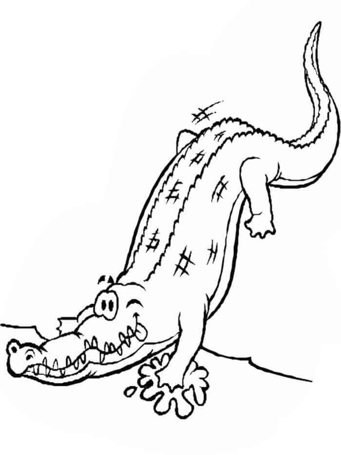 Alligator Lizard Coloring Pages