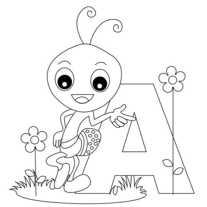 Alphabet Coloring Pages Preschool Pdf