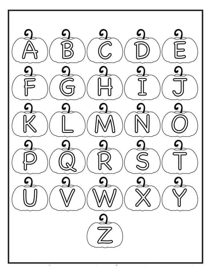 Alphabet Coloring Pages