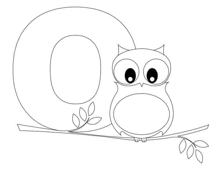 Alphabet D Coloring Pages