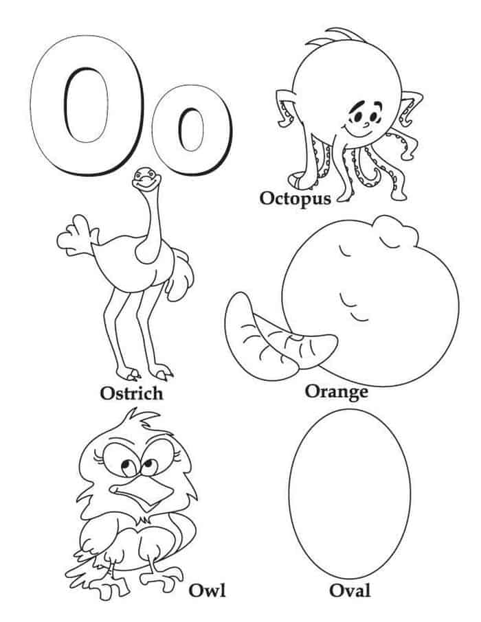 Animal Alphabet Coloring Pages