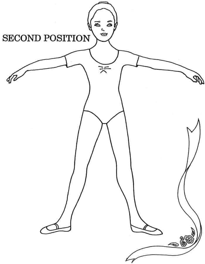 Ballet Positions Coloring Pages