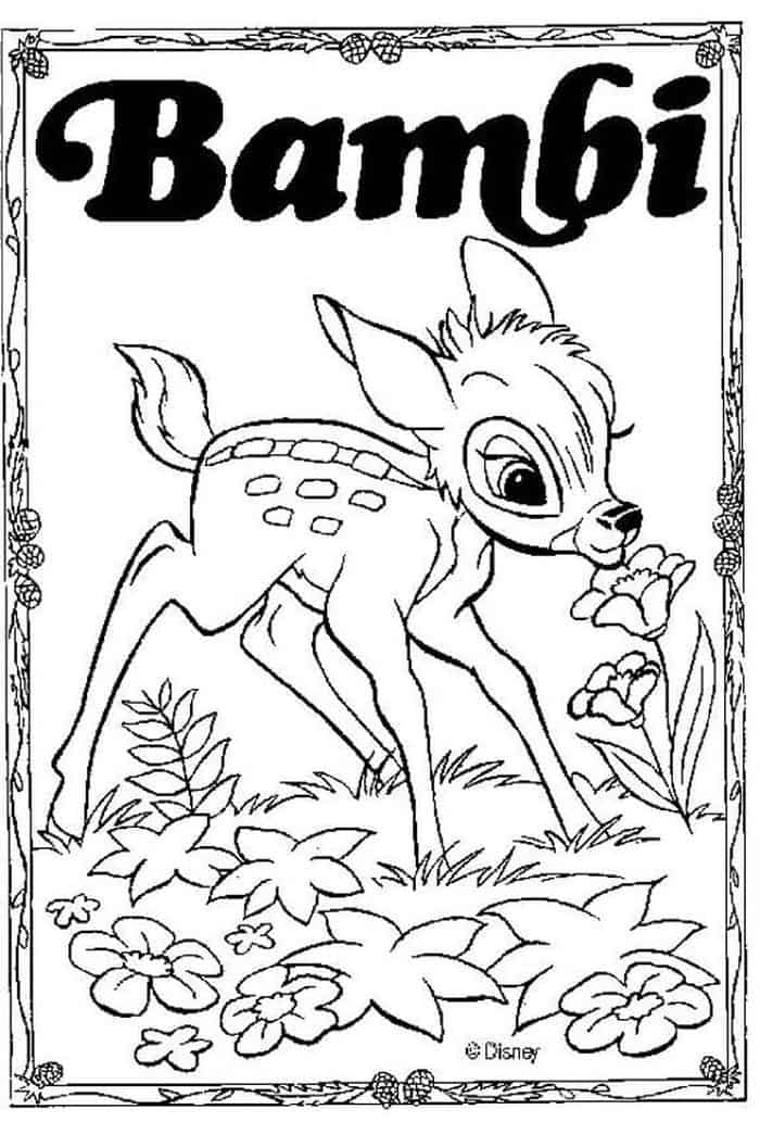 Bambi Coloring Pages Disney