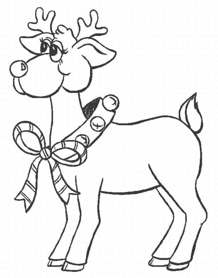 Cartoon Deer Coloring Pages