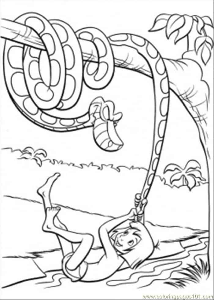 Cartoon Snake Coloring Pages