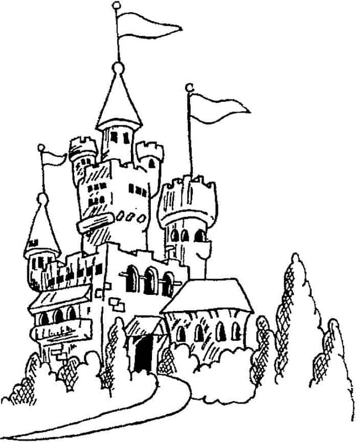 Castle Coloring Pages