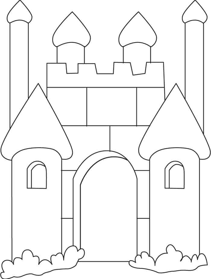 Castle Printable Coloring Pages