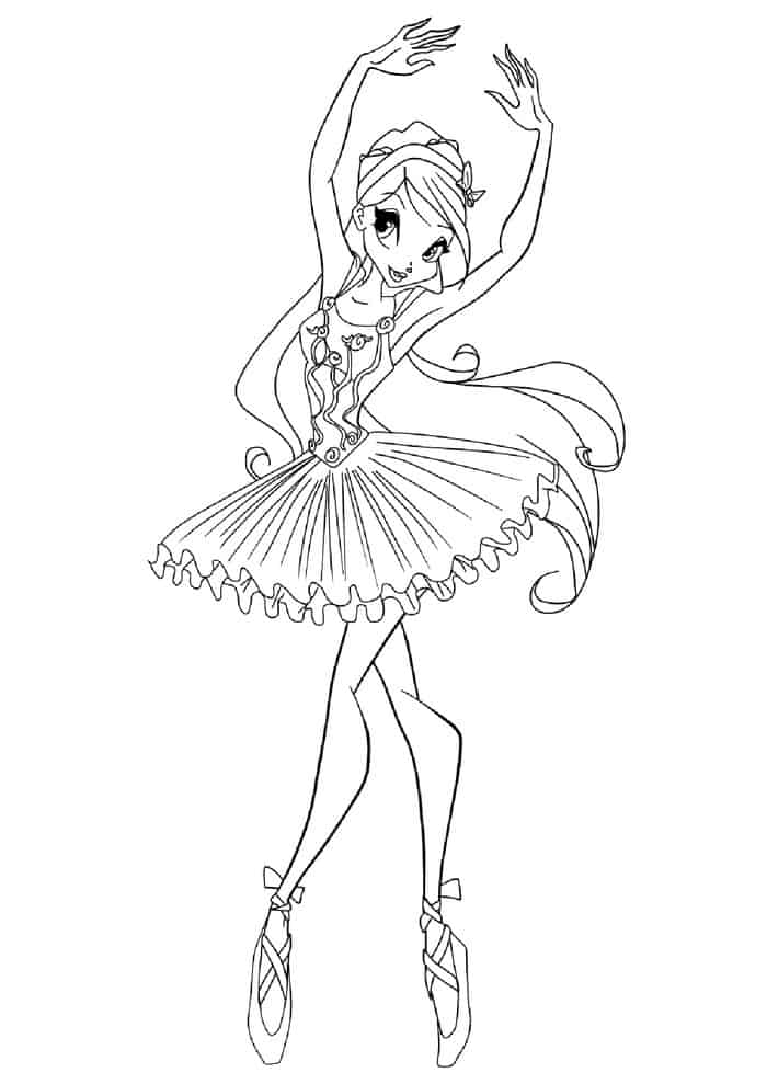 Christmas Ballet Coloring Pages