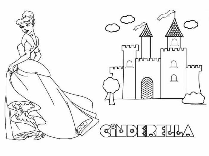 Cinderella Castle Coloring Pages