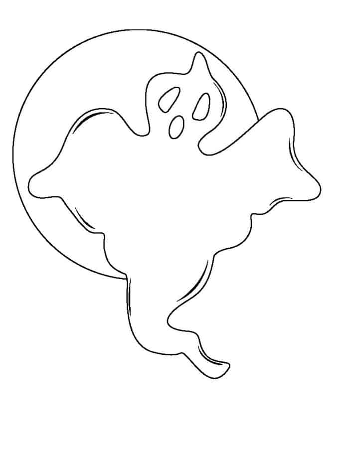 Coloring Ghost Pages