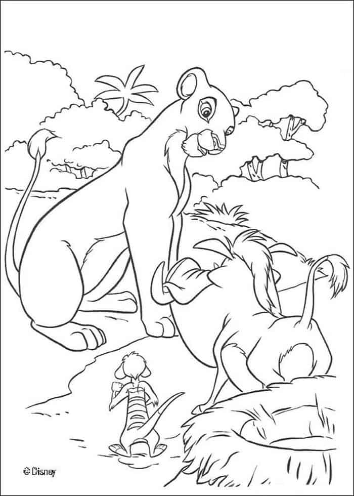 Coloring Lion King Pages