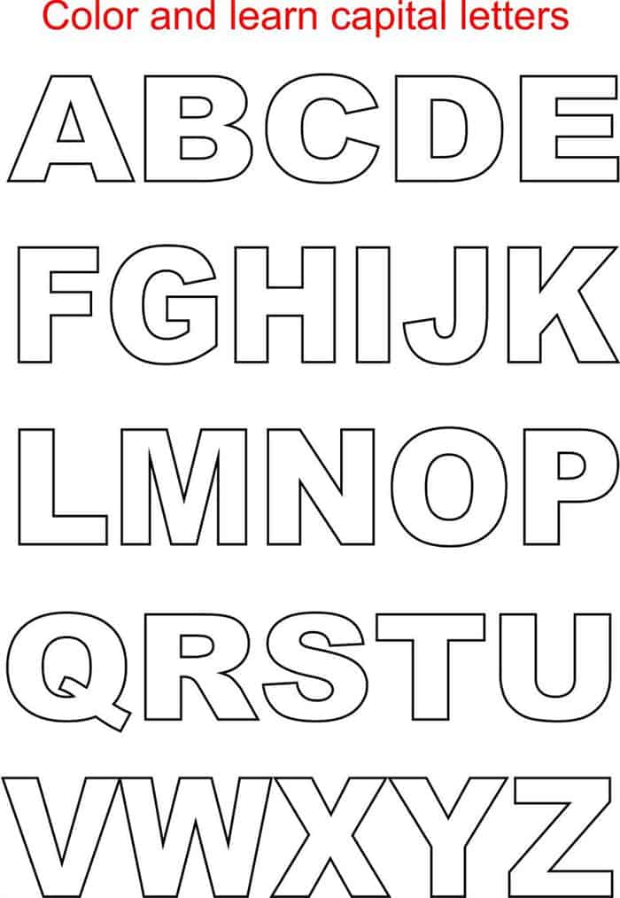 Coloring Pages Alphabet