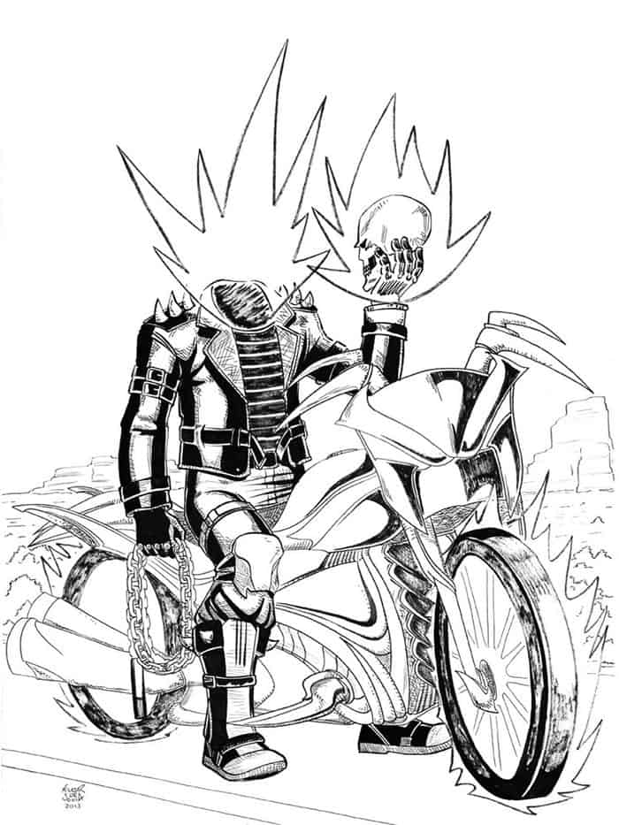 Coloring Pages Ghost Rider