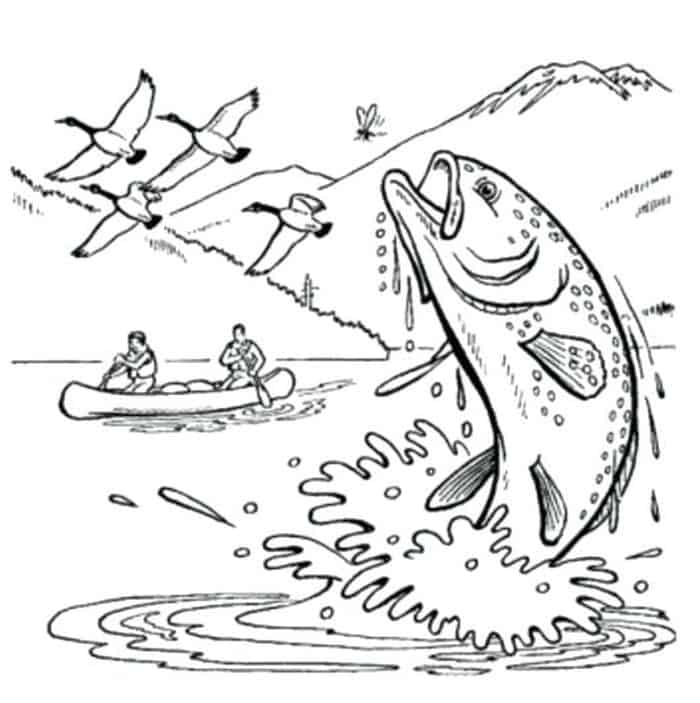 Cool Coloring Pages Of Hunting And Fishing