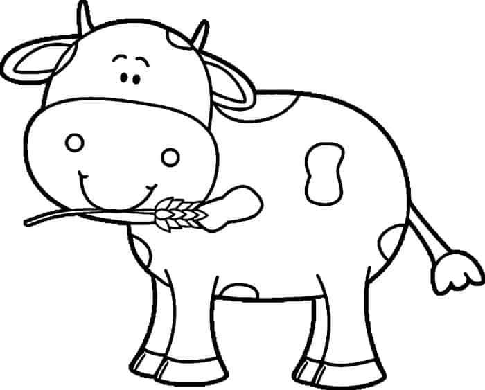 Cow Coloring Pages For Kids