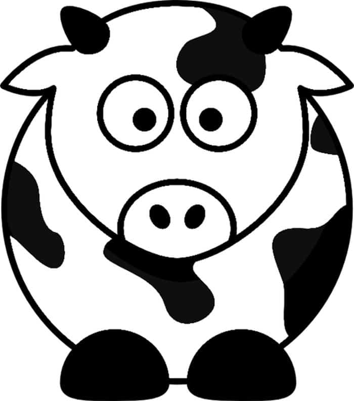 Cow Coloring Pages For Toddlers