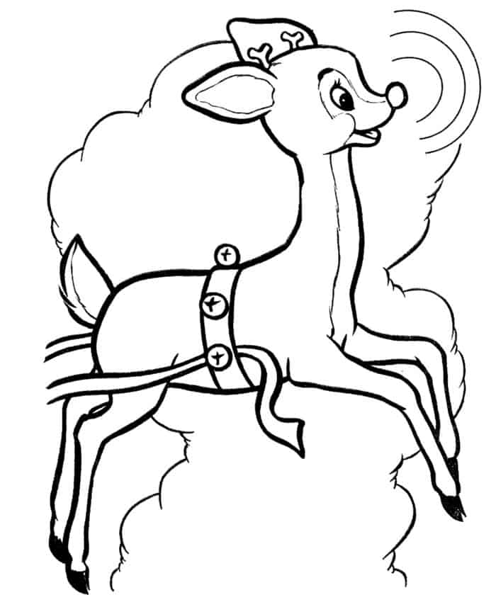 Cute Baby Deer Coloring Pages