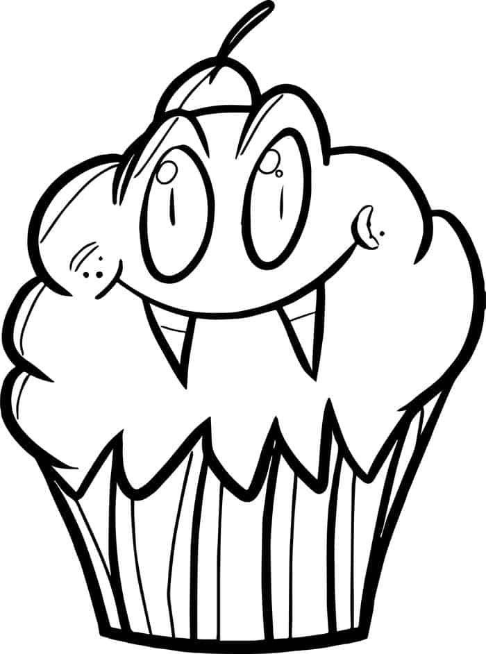 Cute Vampire Coloring Pages