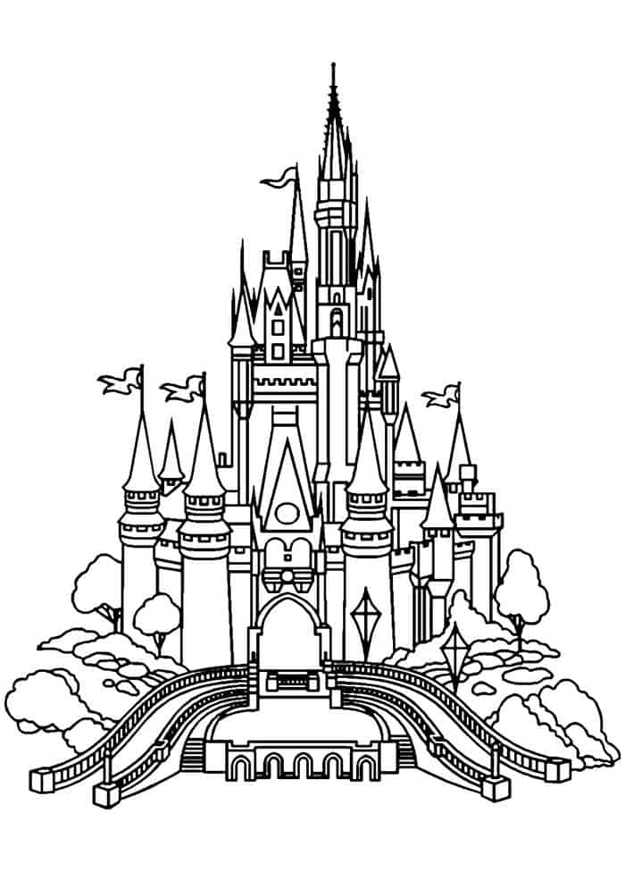 Disney Castle Coloring Pages