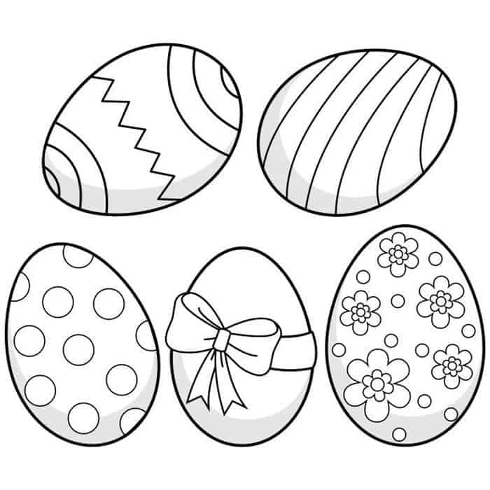 Easter Egg Hunt Coloring Pages For Kids