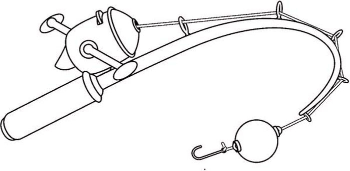 Fishing Pole Coloring Pages