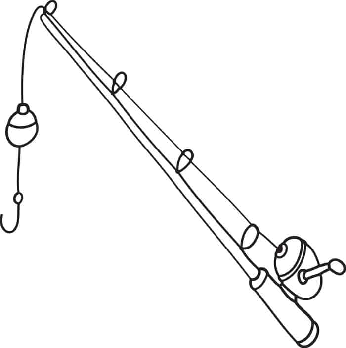 Fishing Rod Coloring Pages