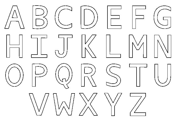 Free Alphabet Coloring Pages