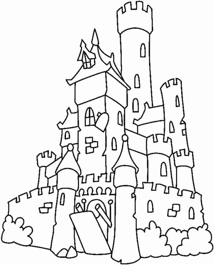 Free Castle Coloring Pages
