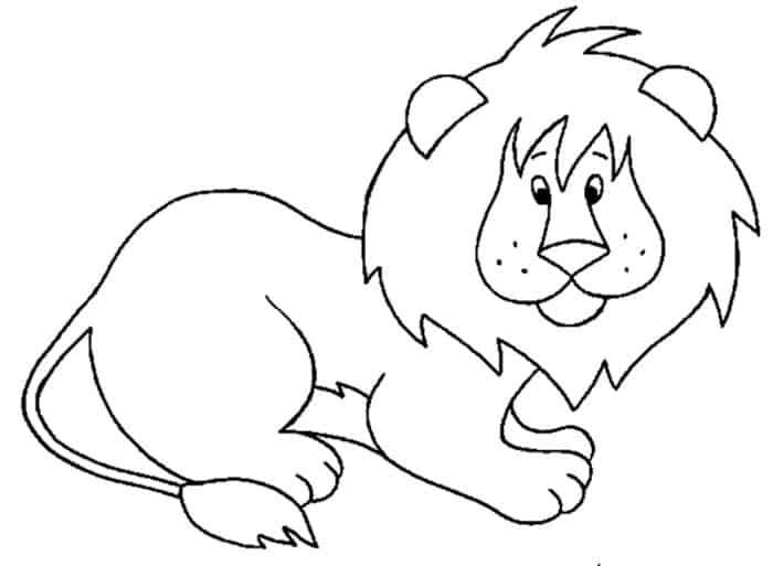 Free Lion Coloring Pages