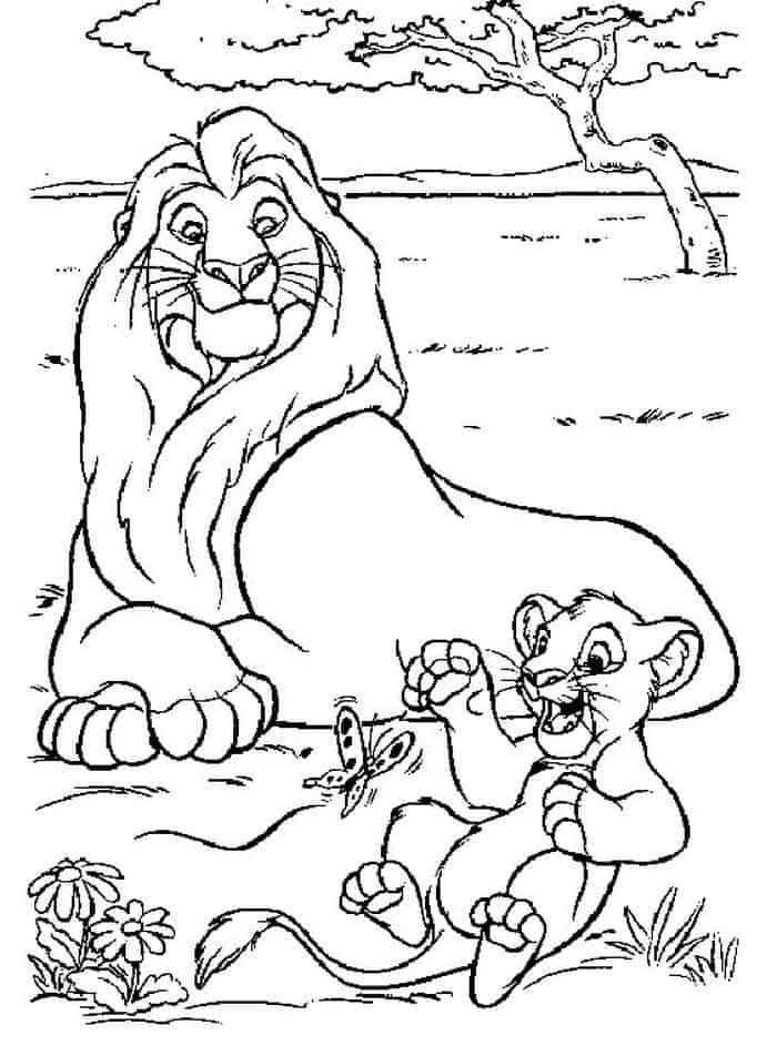 Free Lion King Coloring Pages