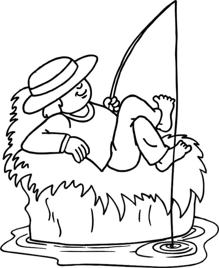 Free Printabe Fishing Adult Coloring Pages