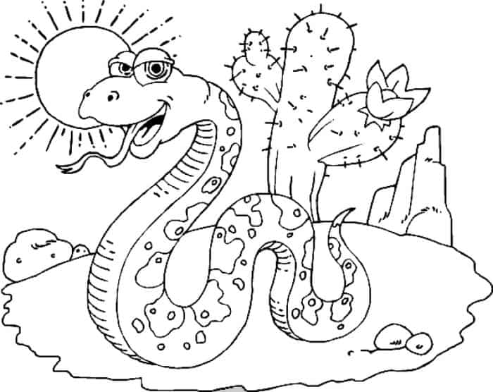 Free Snake Coloring Pages