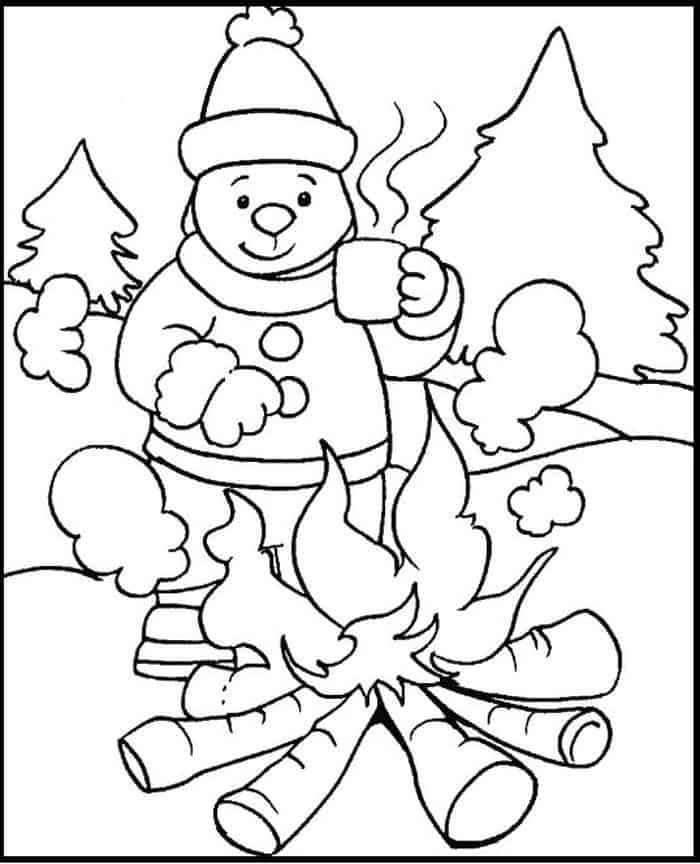 Free Winter Coloring Pages Printable