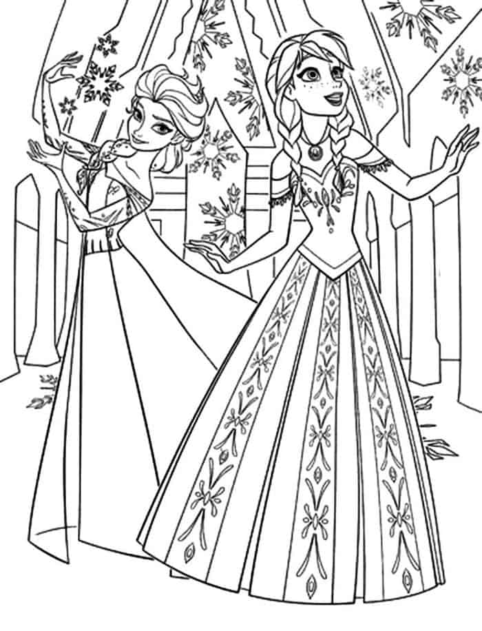 Frozen Castle Coloring Pages