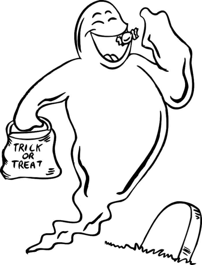 Ghost Halloween Coloring Pages