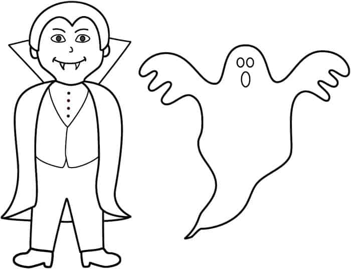 Ghost Printable Coloring Pages