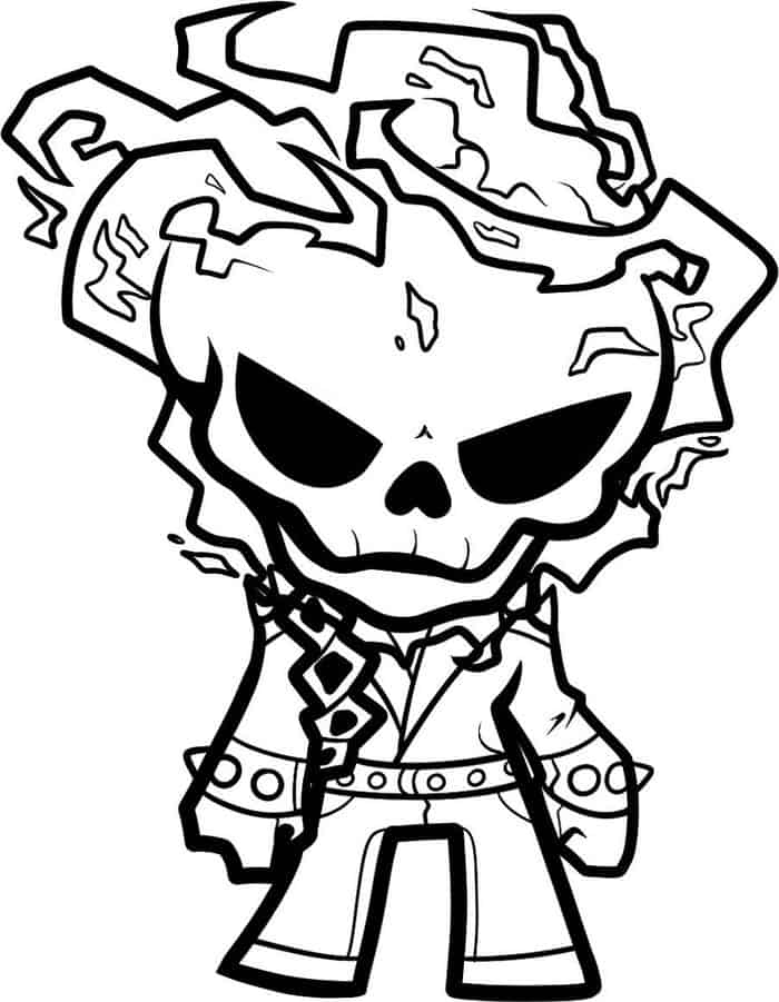 Ghost Rider Coloring Pages To Print