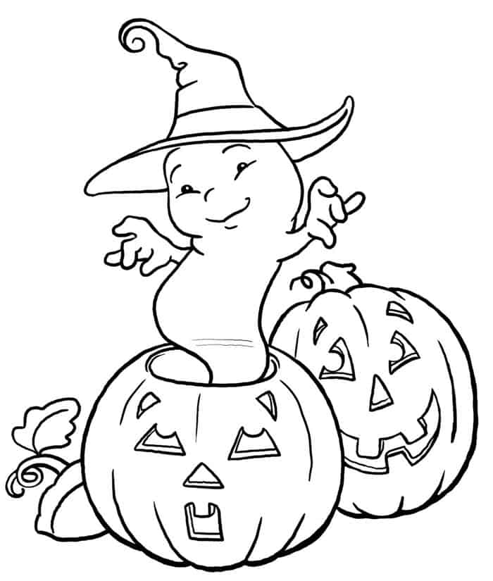Halloween Printable Coloring Pages Ghost