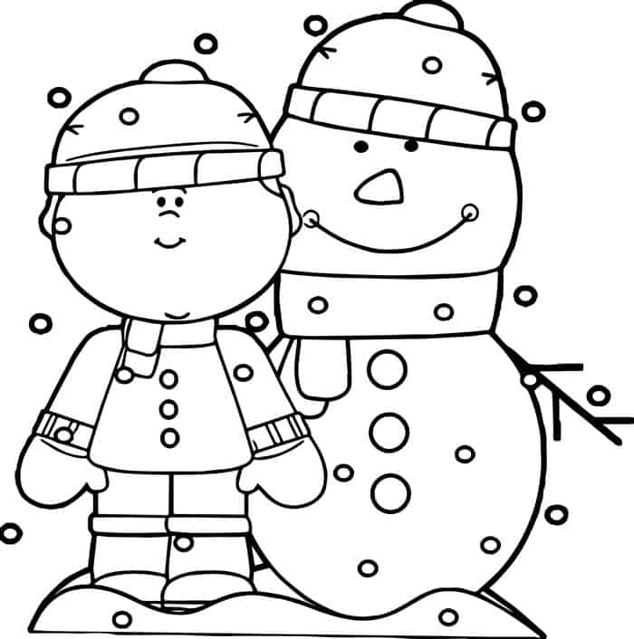 Kids Winter Coloring Pages