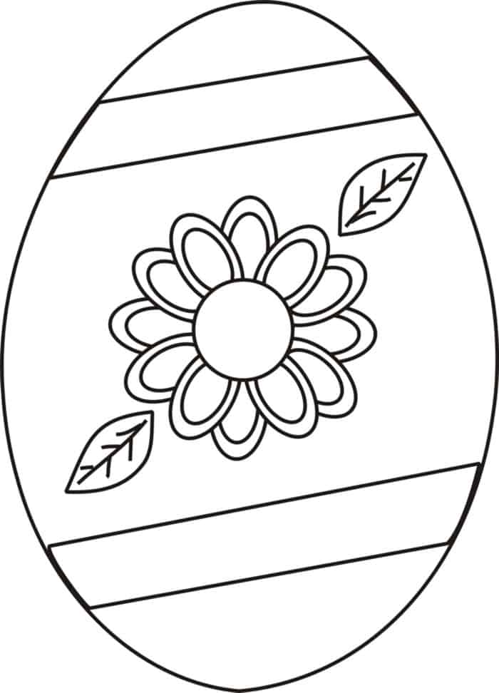 Large Easter Egg Coloring Pages
